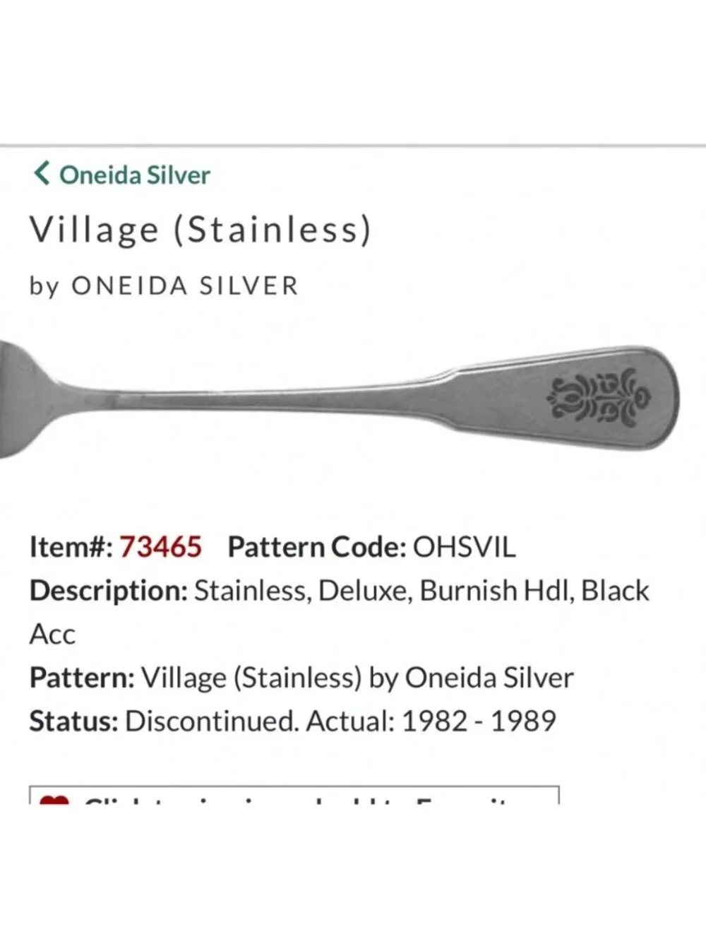 Oneida these vintage